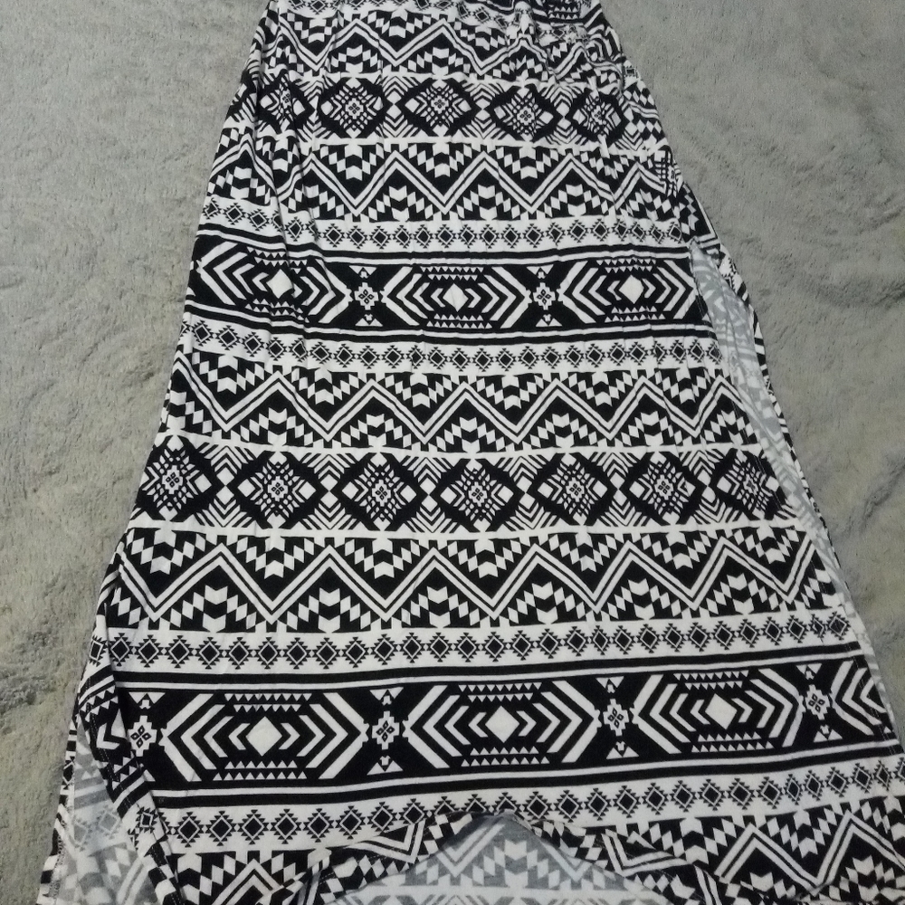 Charlotte Russe Maxi Print Skirt Medium